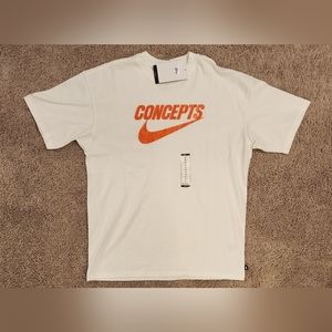Nike SB x Concepts T-shirt White Orange New with Tags DR0642
